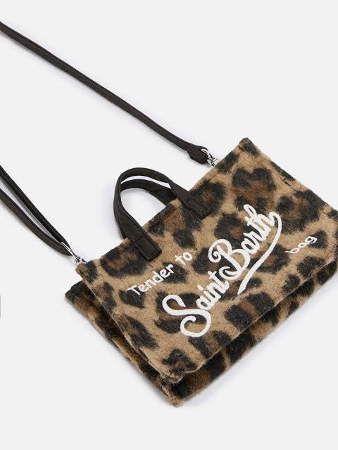 Mc2 Saint Barth phone bag felt leopard