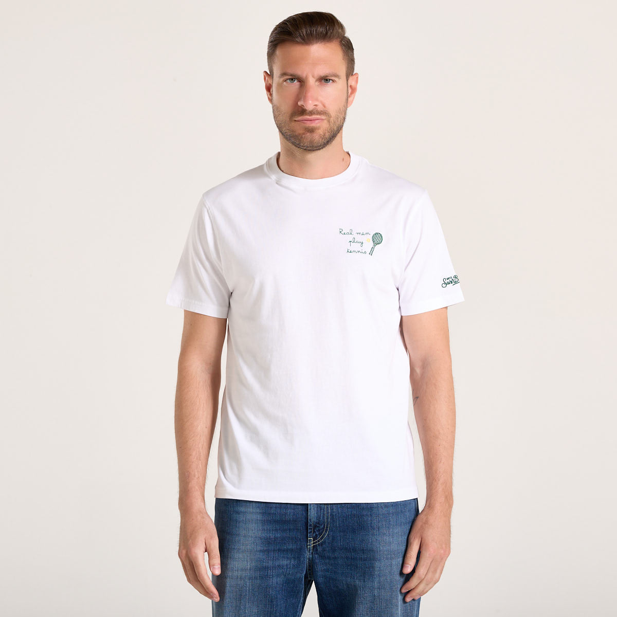 Mc2 Saint Barth t-shirt portofino real man tennis bianca