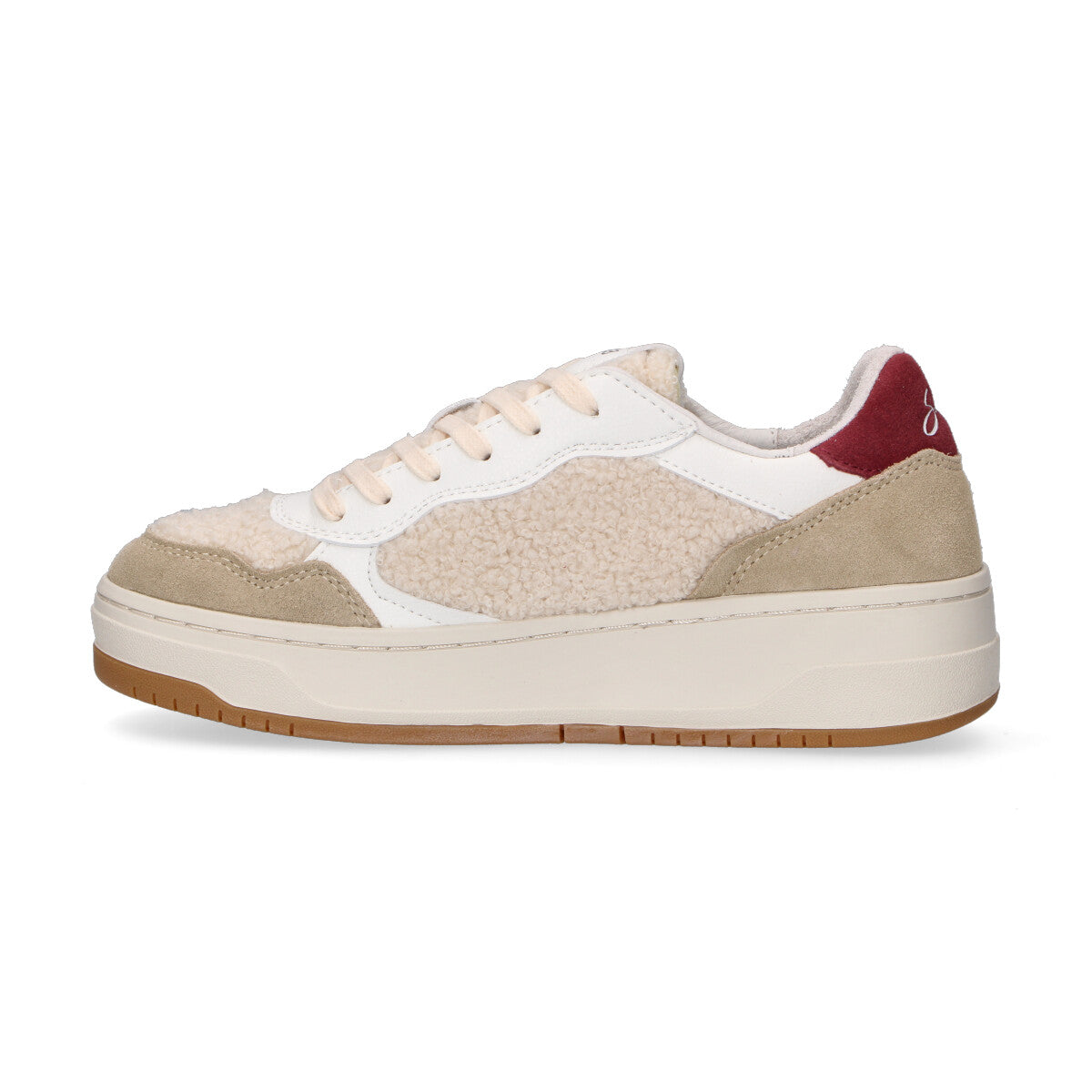 Sun68 sneaker Basket Love Lady Teddy panna