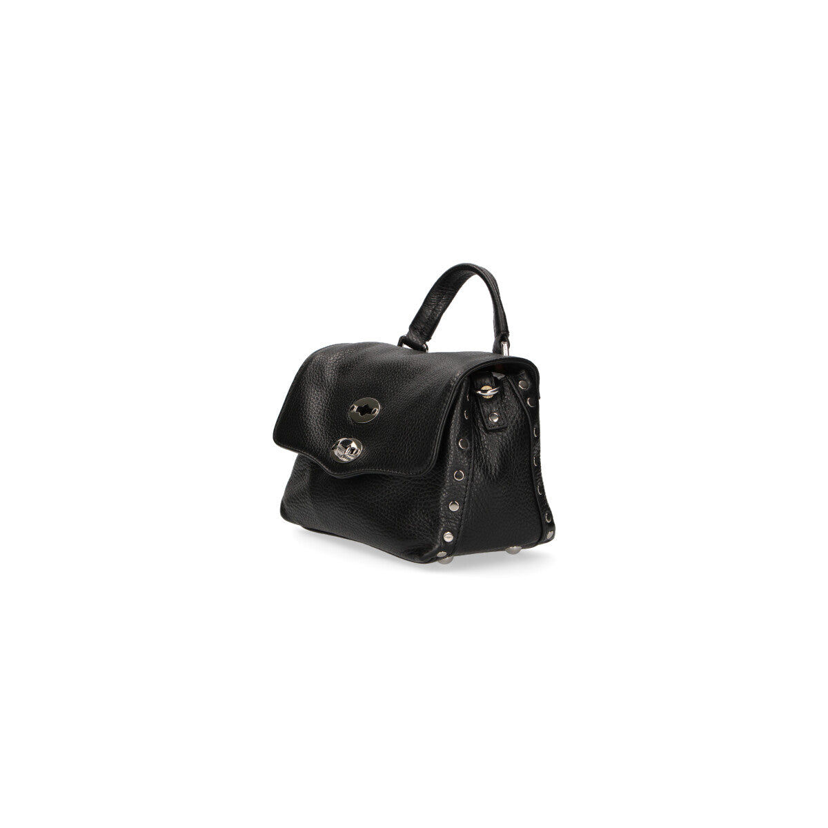 Zanellato Postina daily pelle martellata nera baby