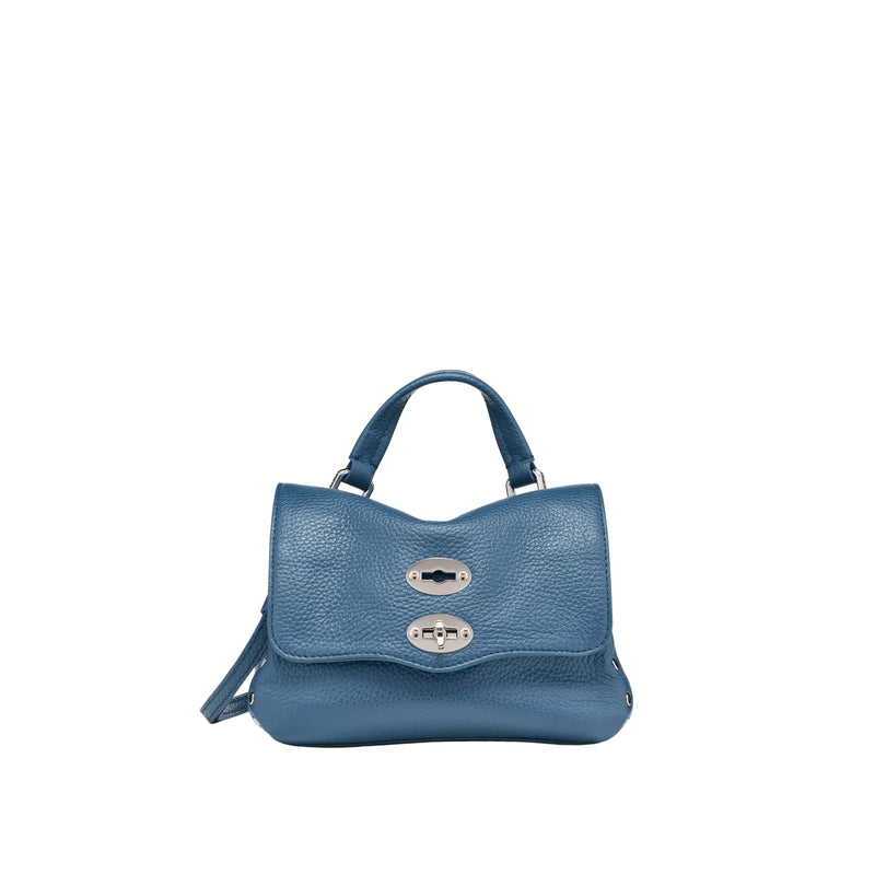 Zanellato Postina baby in pelle blue pavon