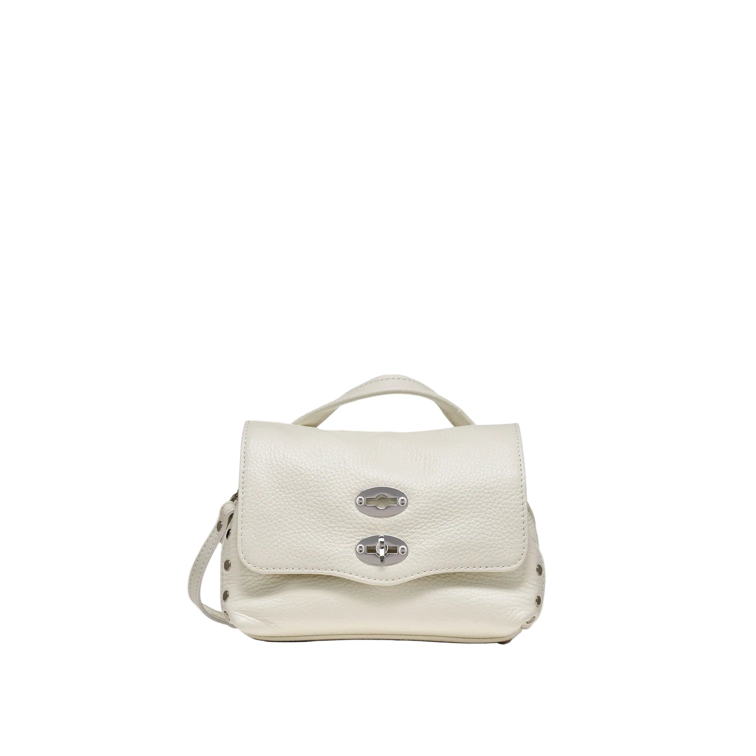 Zanellato borsa postina daily baby pelle bianca
