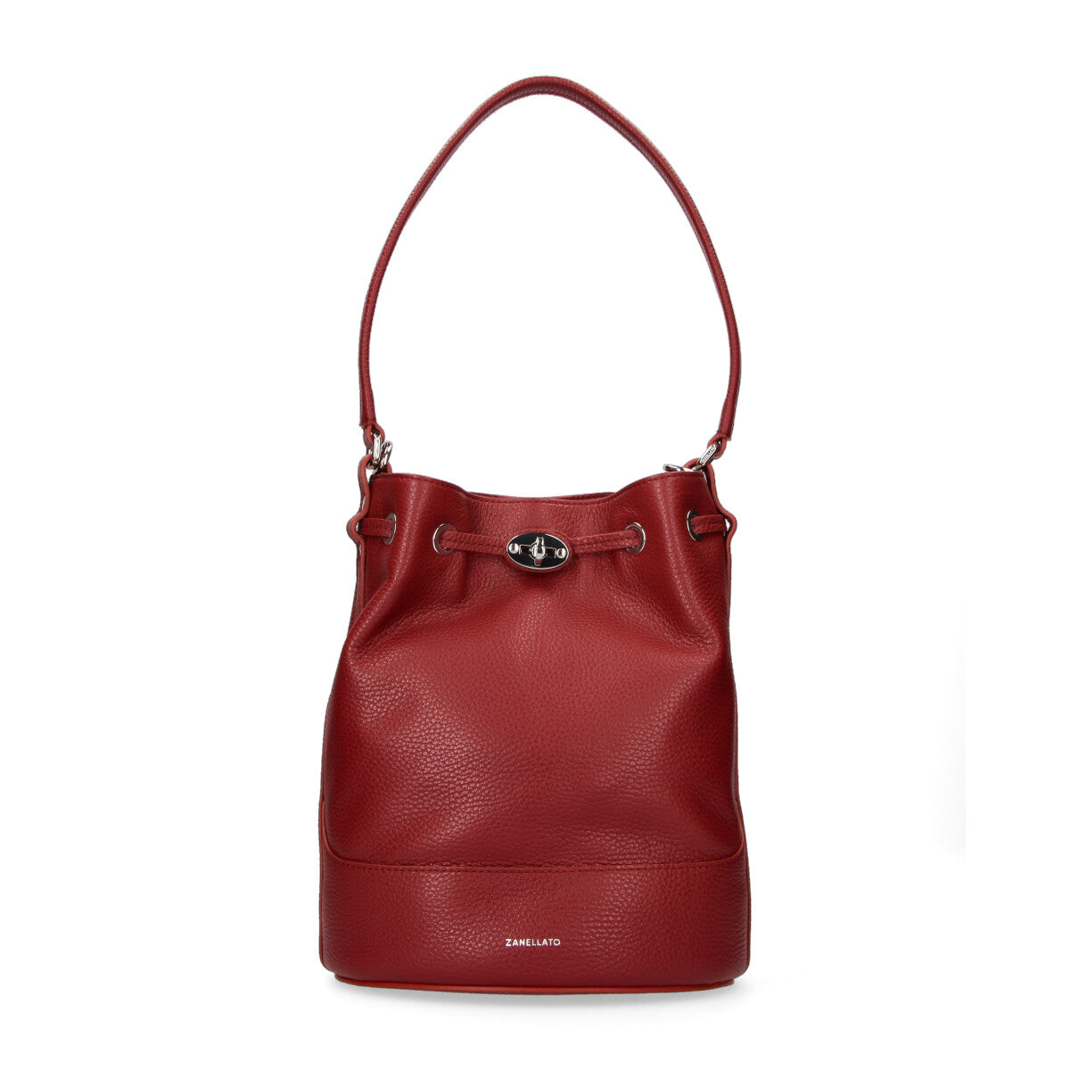 Zanellato secchiello Mondà Small pelle bordeaux