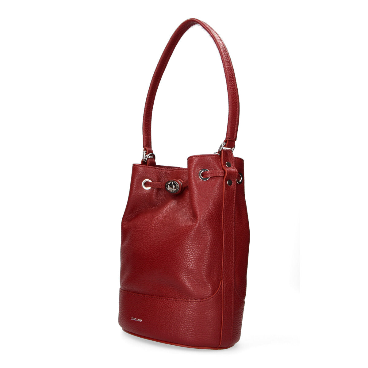 Zanellato secchiello Mondà Small pelle bordeaux