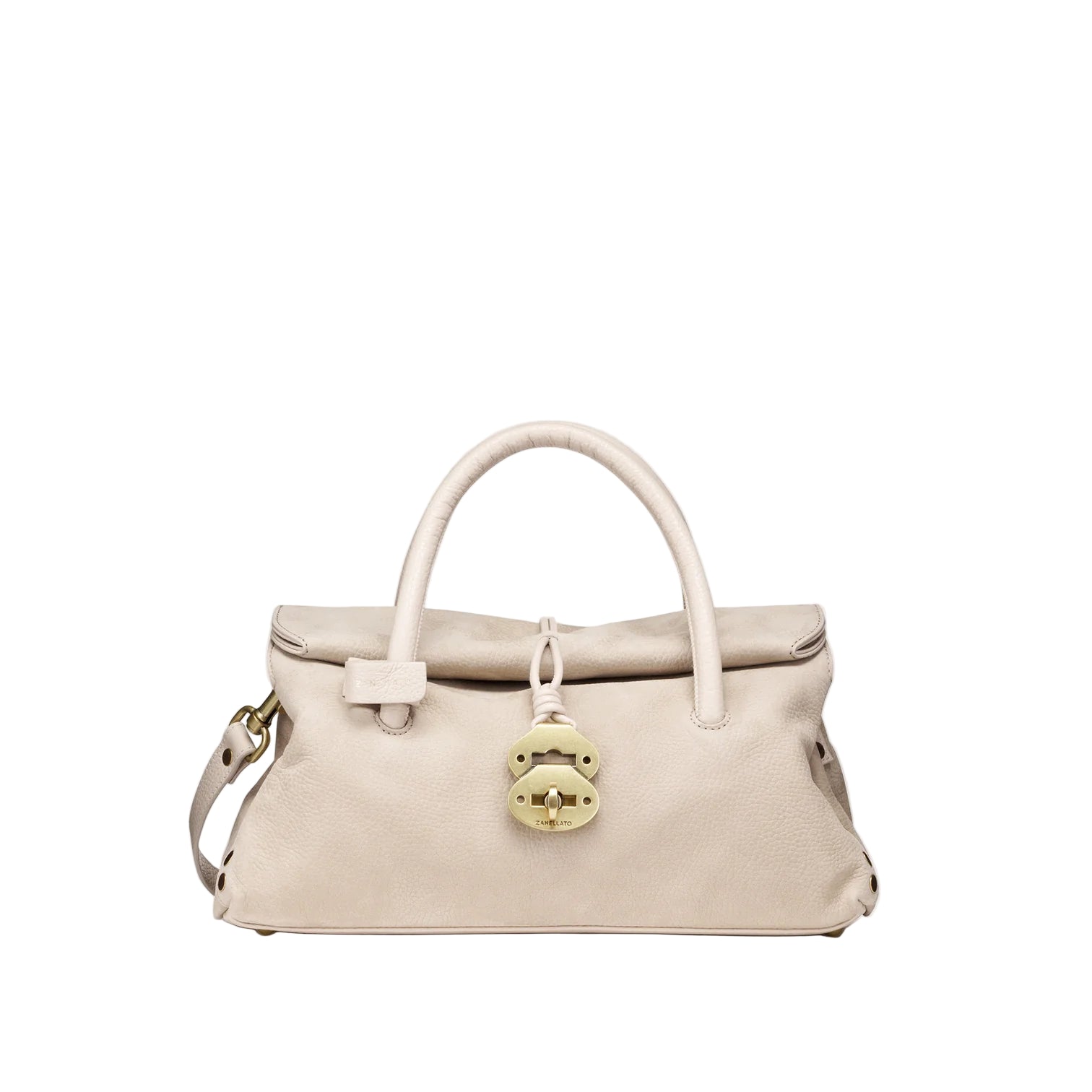 Zanellato borsa dotta jones S nubuck beige malva
