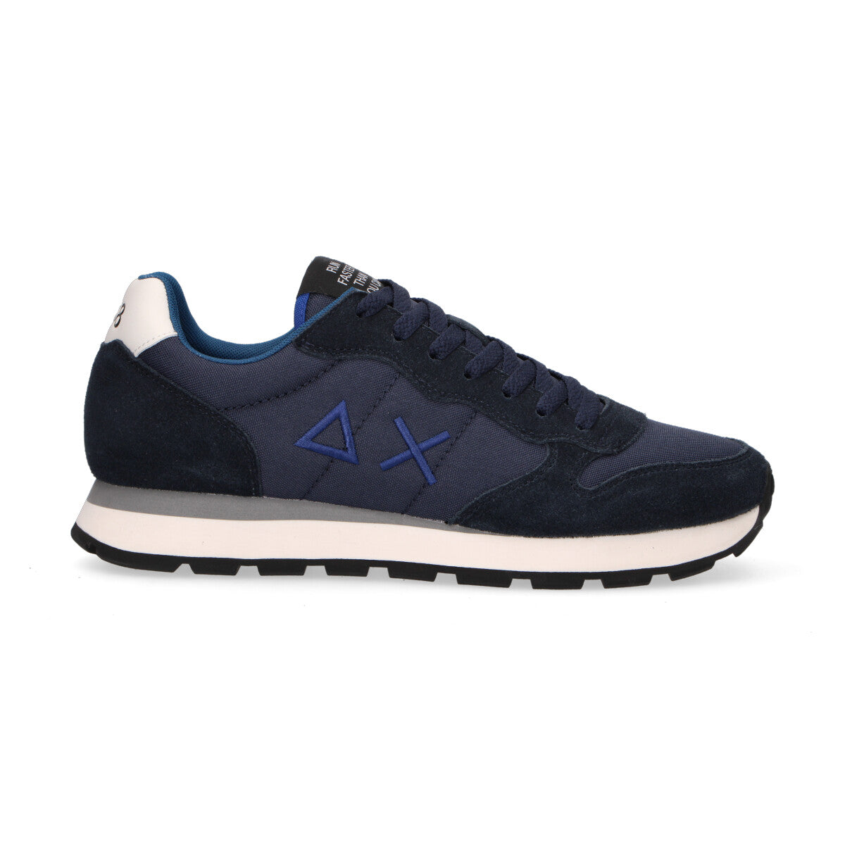 Sun68 sneaker Tom Solid in camoscio blu