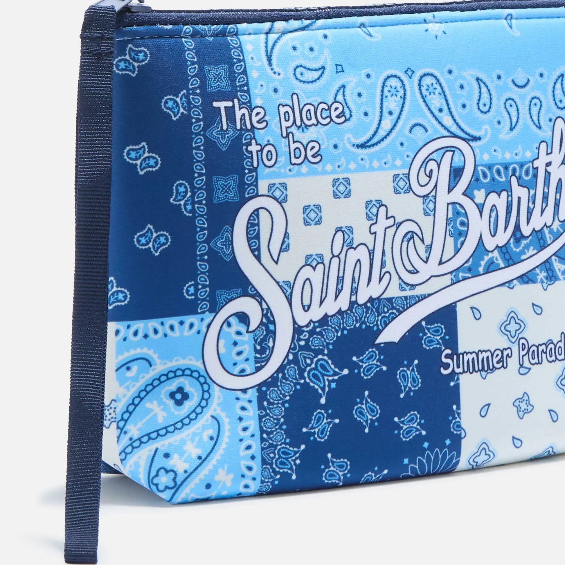 Mc2 Saint Barth pochette Aline Foulard Patch blu