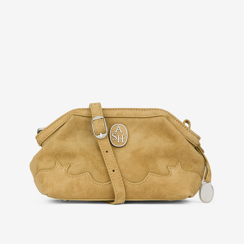 Ash borsa july texas in camoscio beige