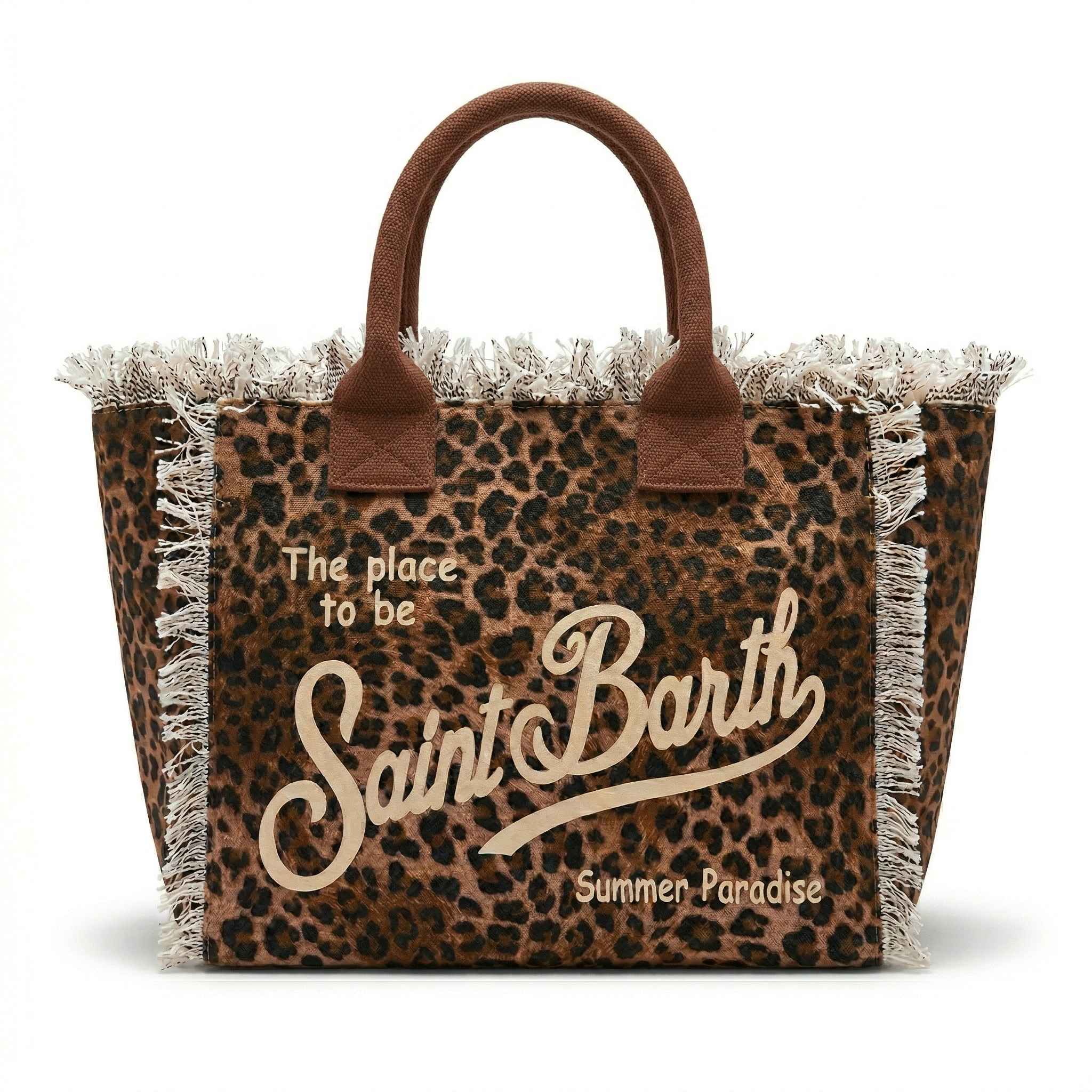 Mc2 Saint Barth borsa vanity sand leopard
