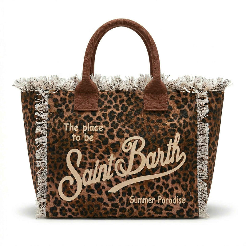 Mc2 Saint Barth borsa vanity sand leopard