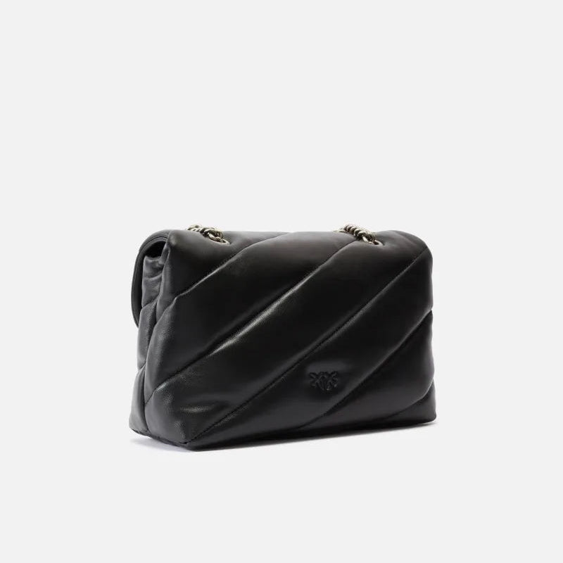 Pinko Classic Love Bag Puff nera argento