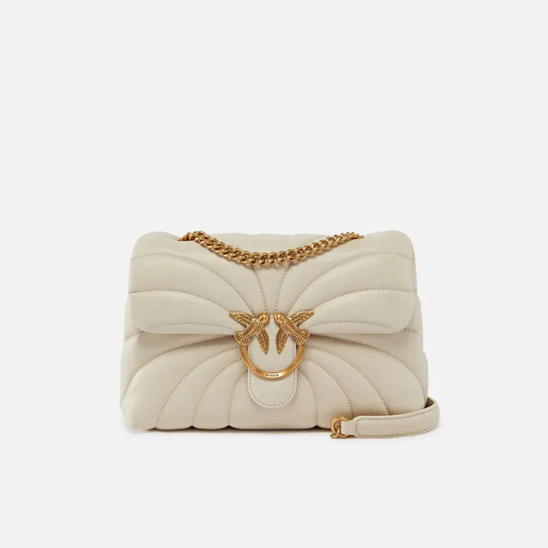 Pinko media Love Bag Classic Butterfly bianca