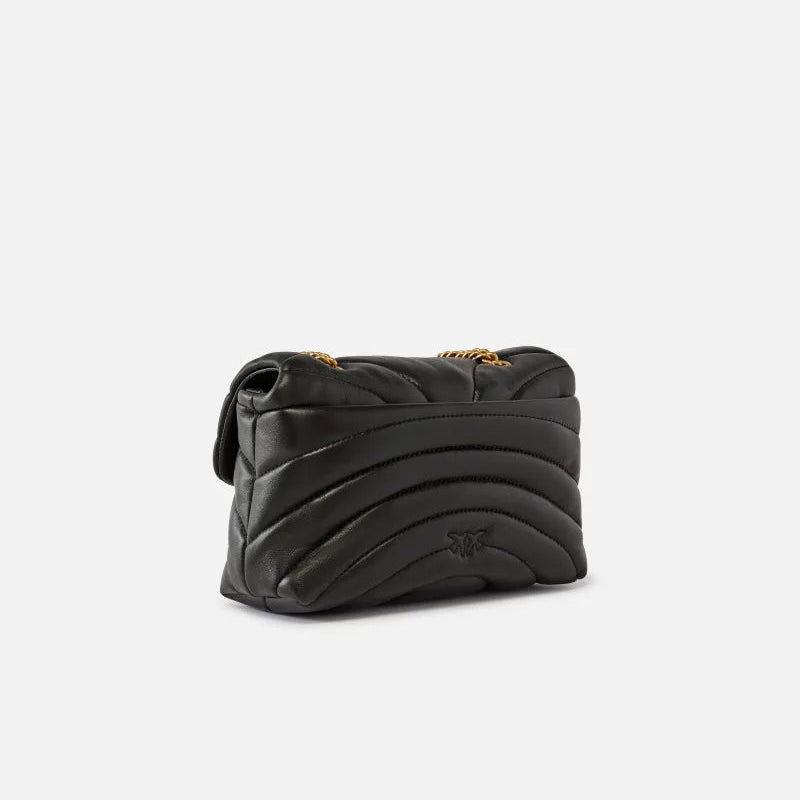 Pinko borsa Love Bag Puff Butterfly pelle oro