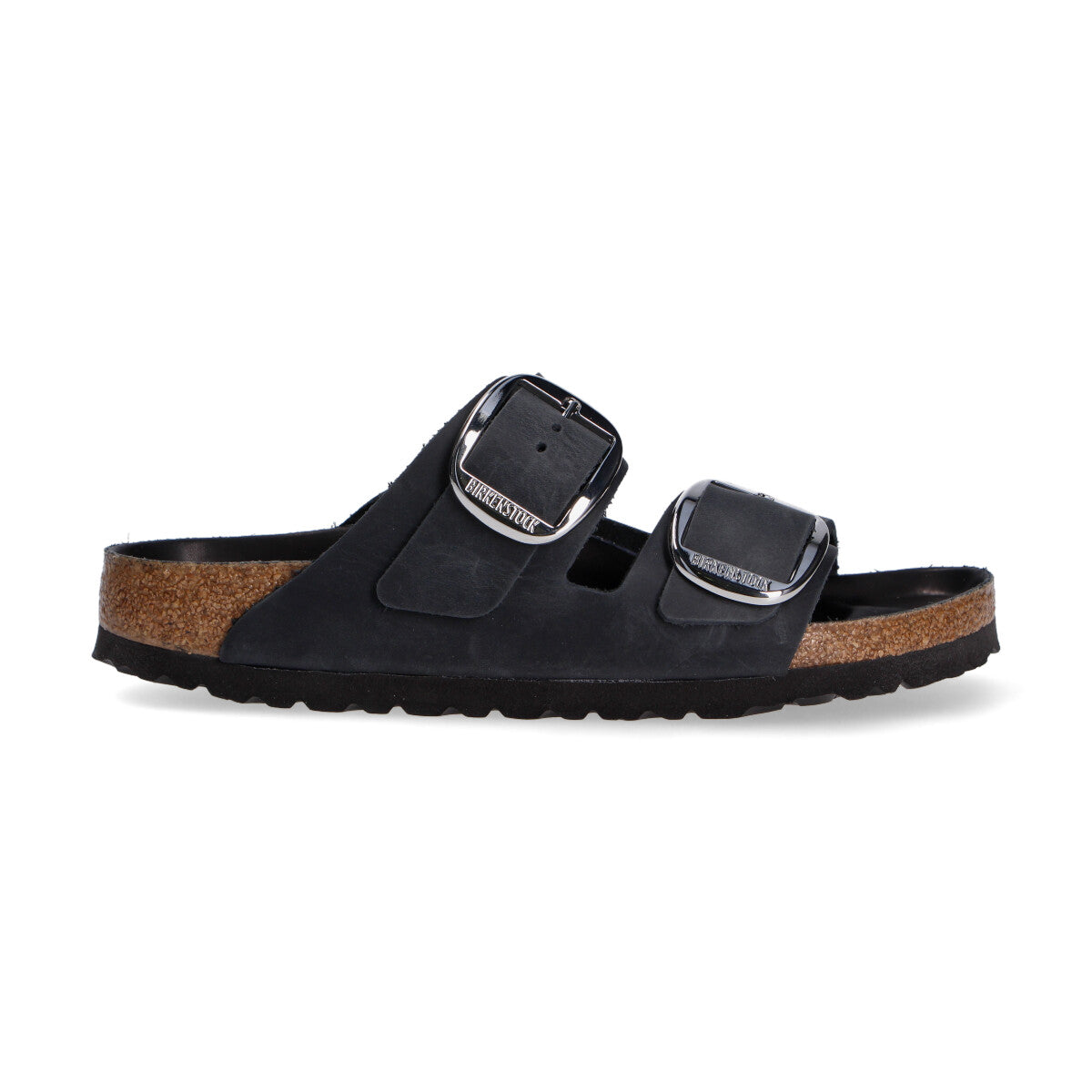 Birkenstock Arizona Big Buckle pelle oliata nera