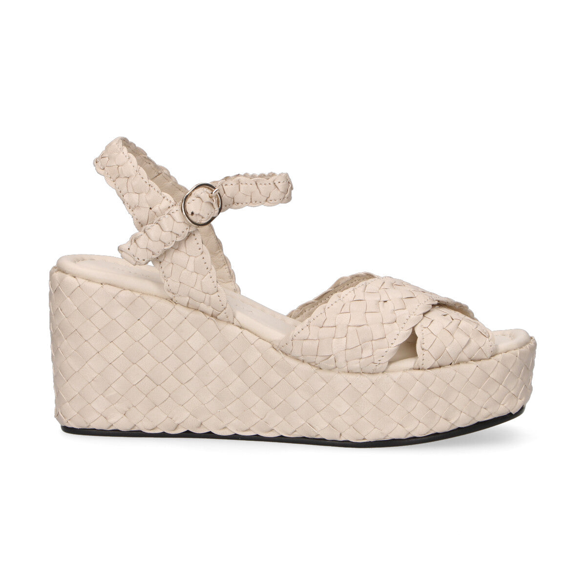 Pons Quintana sandalo Ankara intrecciato avorio