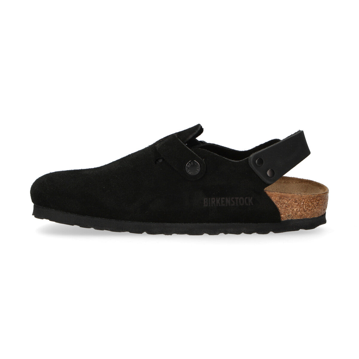 Birkenstock ciabatta Boston Tokio camoscio nero