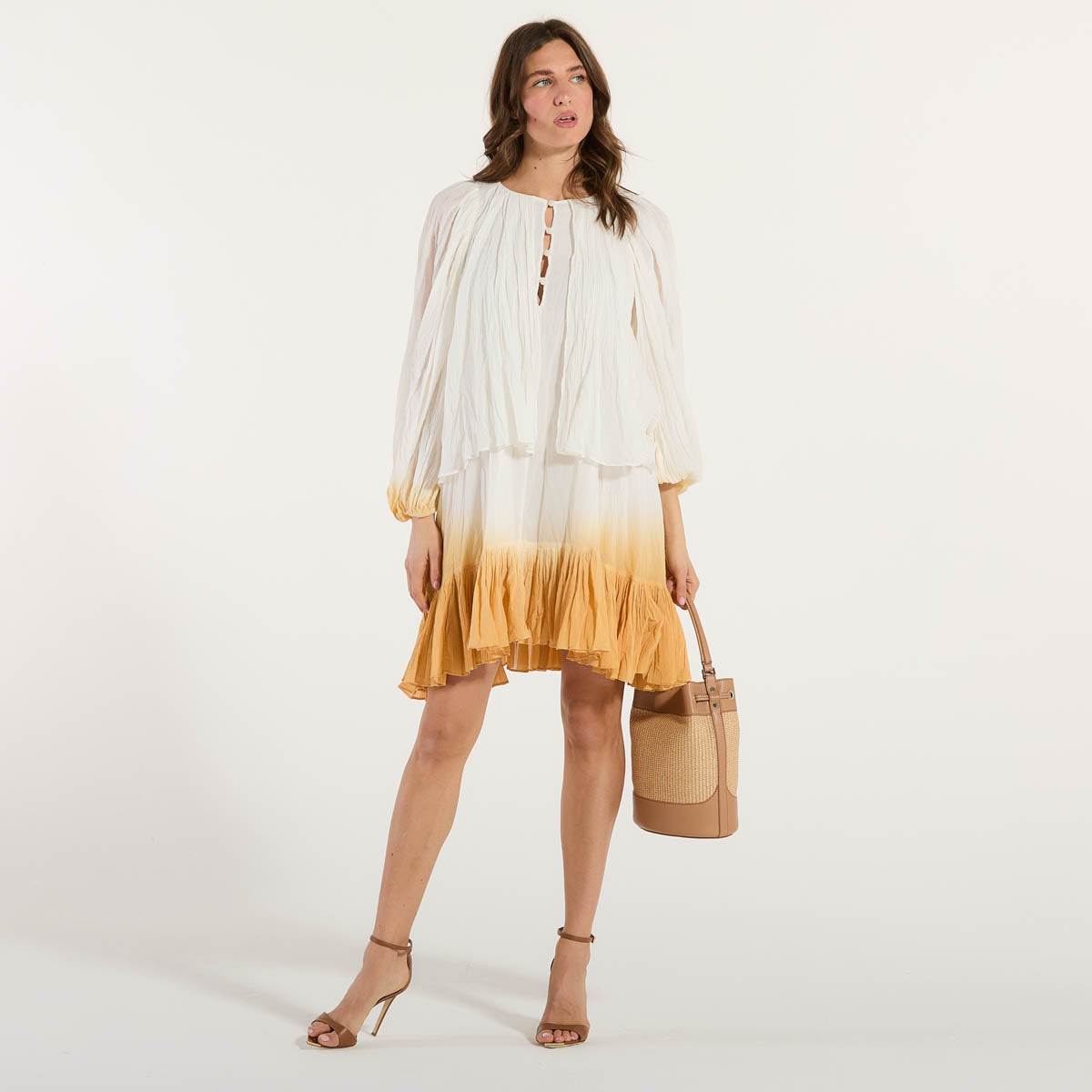 Pinko abito corto ampio sfumato