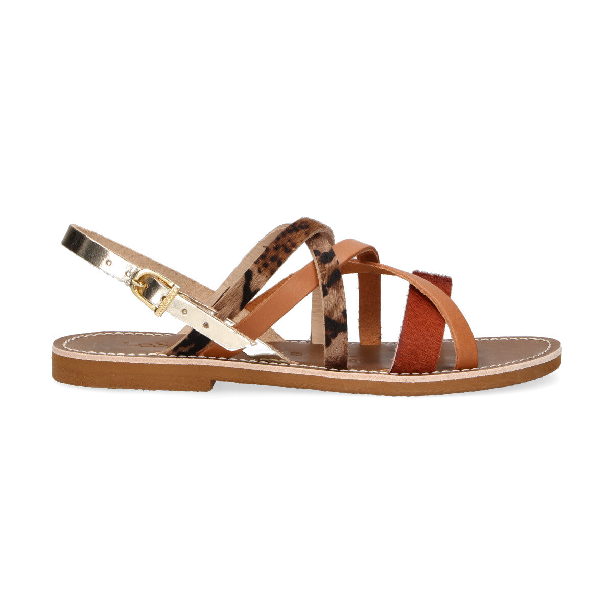 LeSalentine sandalo in cavallino multicolor