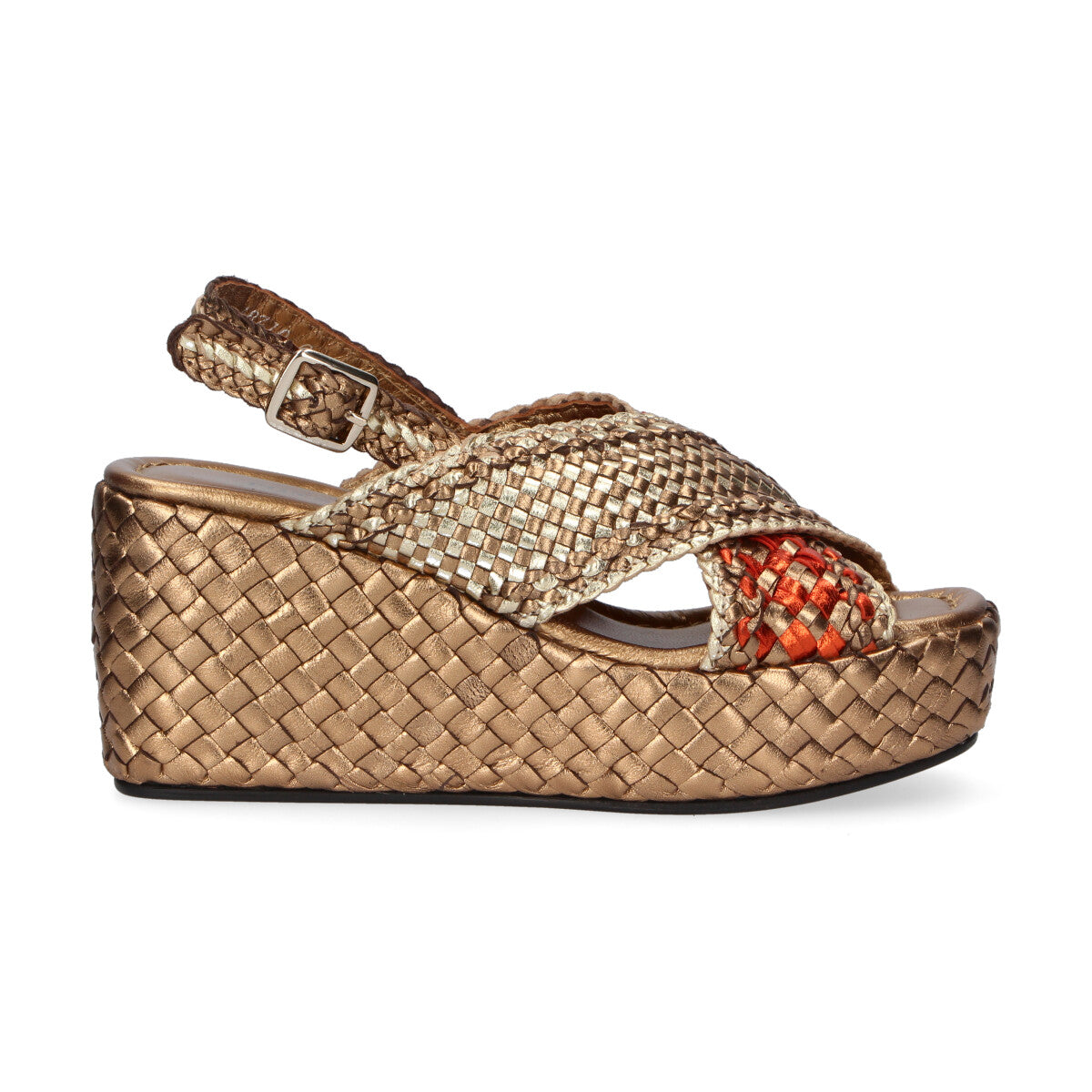 Pons Quintana sandalo Ankara pelle bronzo arancio