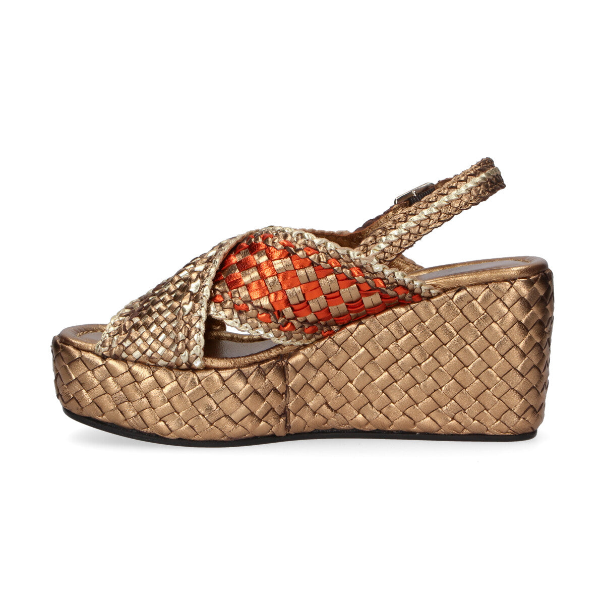 Pons Quintana sandalo Ankara pelle bronzo arancio