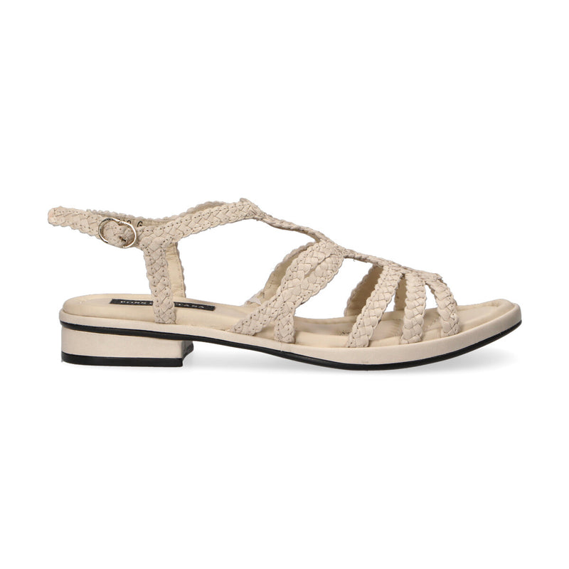 Pons Quintana sandalo Diana intreccio panna