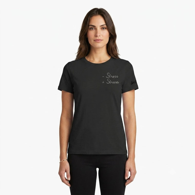 Mc2 Saint Barth t-shirt Emilie Strass Stress nera