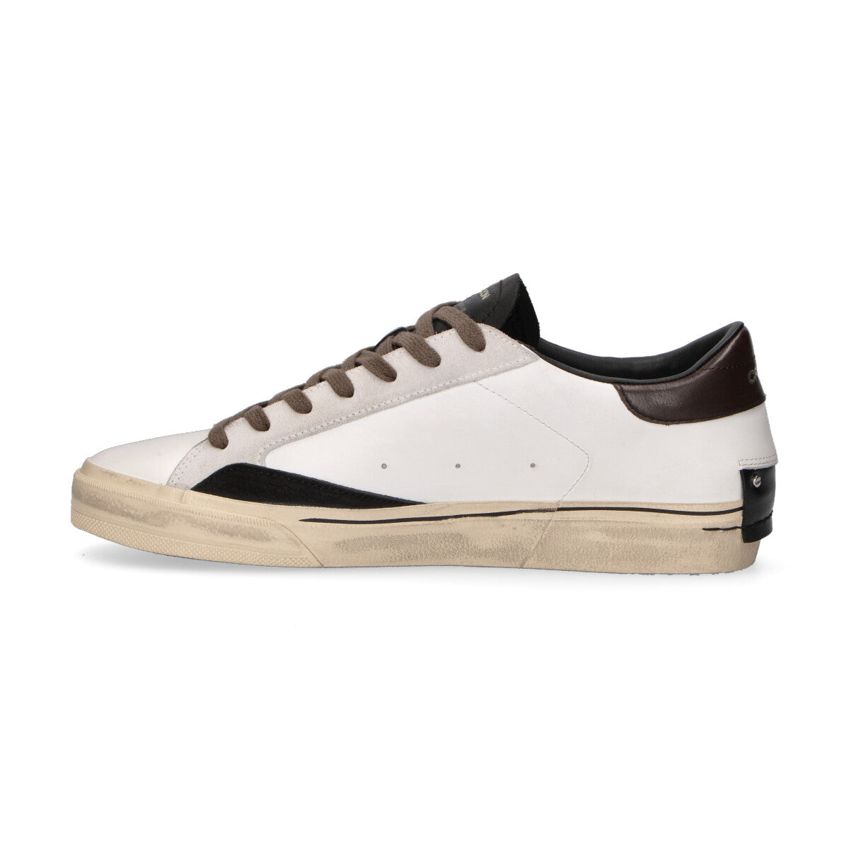 Crime London sneaker Distressed 2.0 pelle bianca