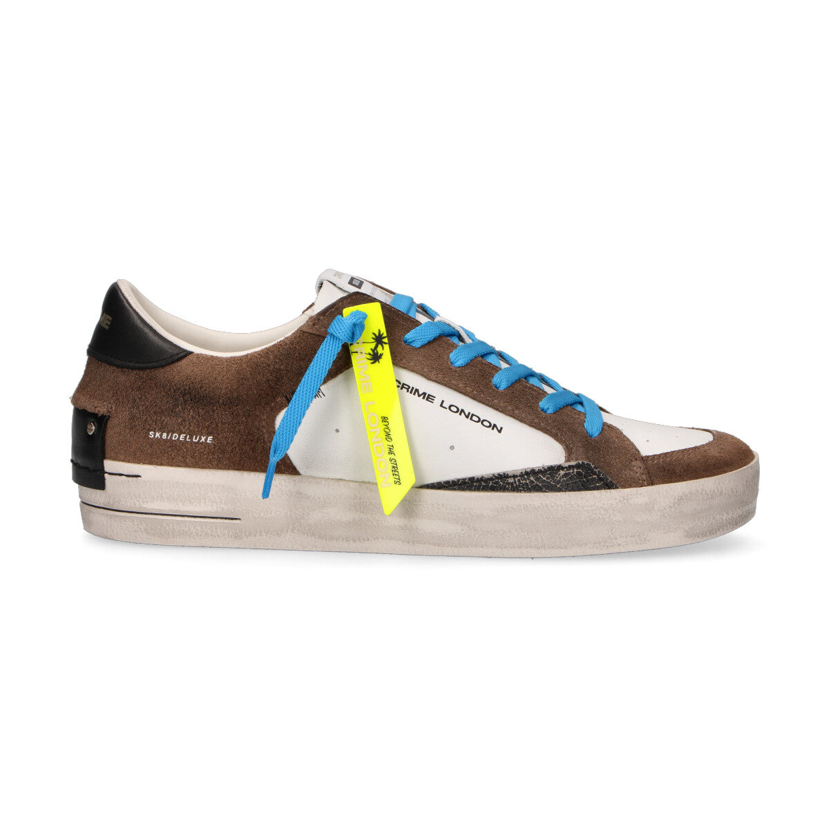 Crime London sneaker SK8 Deluxe camoscio marrone