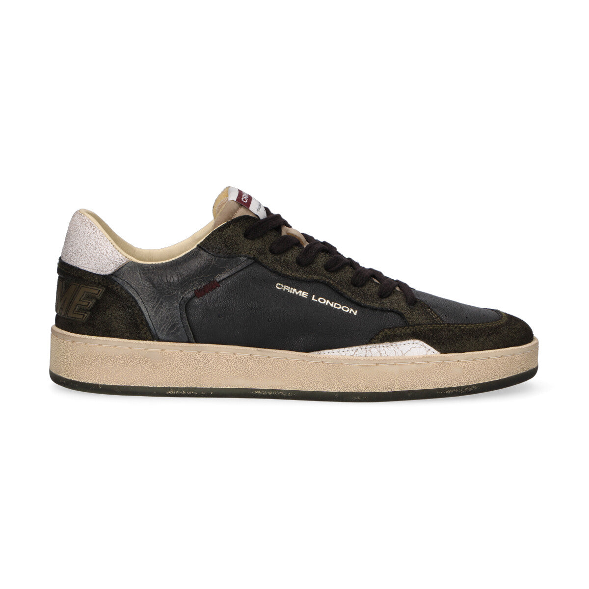 Crime London sneaker Chelsea pelle nera