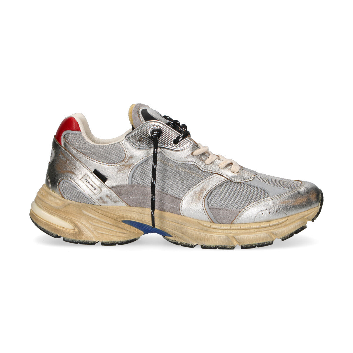 Crime London sneaker Fugitive pelle laminata