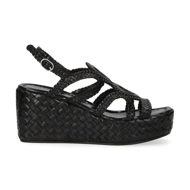 Pons Quintana sandalo Ankara intreccio nero