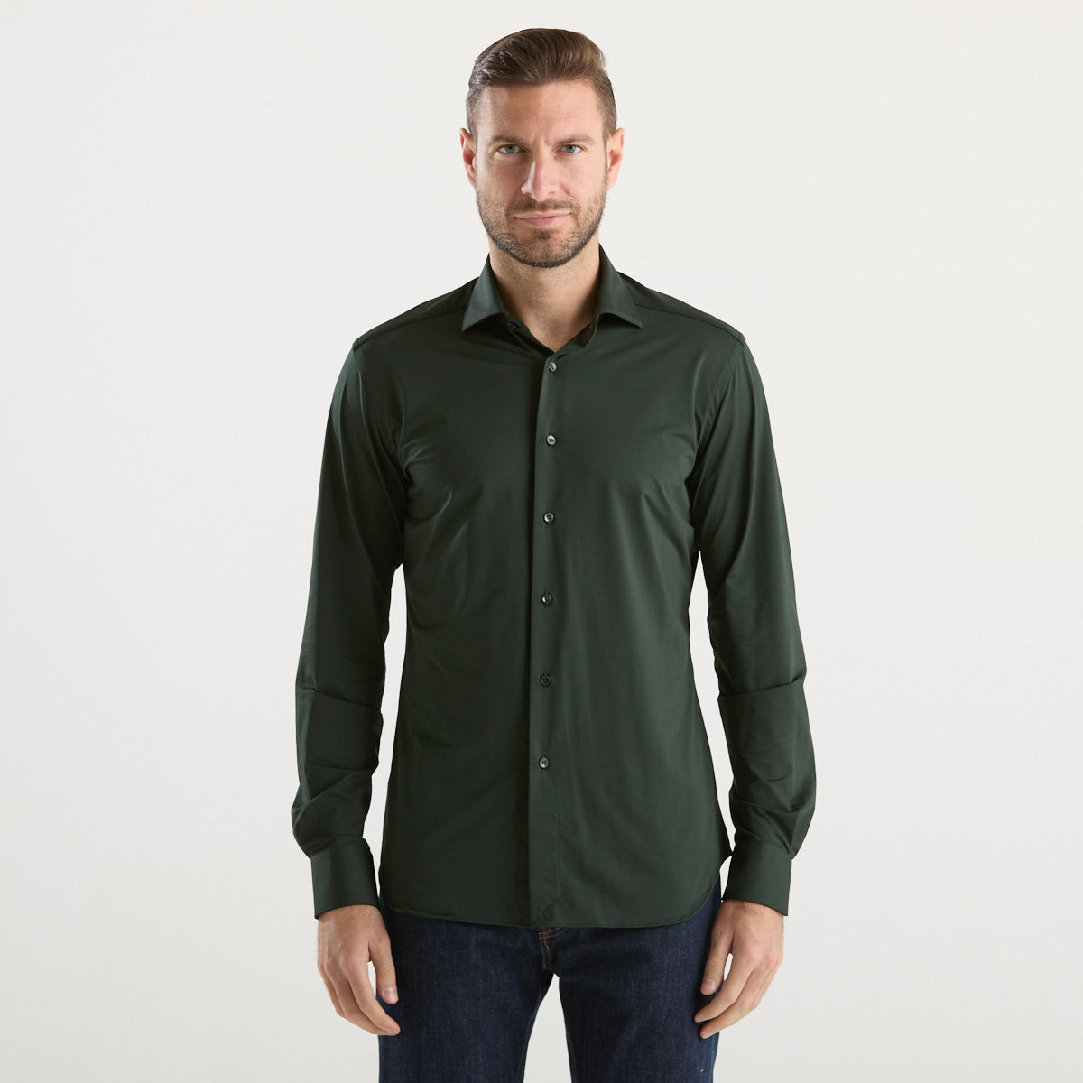 Xacus camicia Active tessuto verde