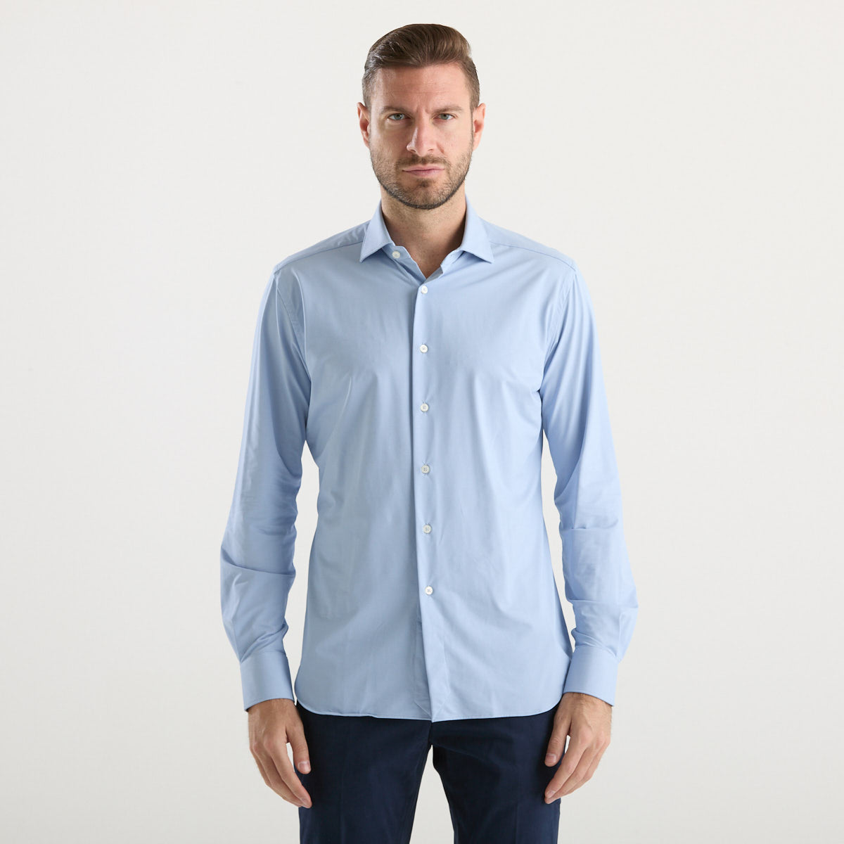 Xacus camicia in tessuto azzurro