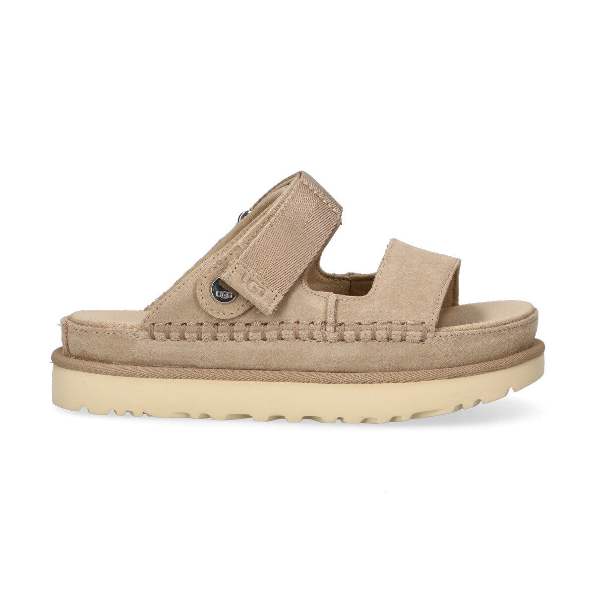 Ugg sandalo GoldenStar Glide in camoscio sand