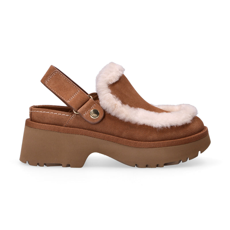 Ugg sabot Esmee Clog camoscio chestnut