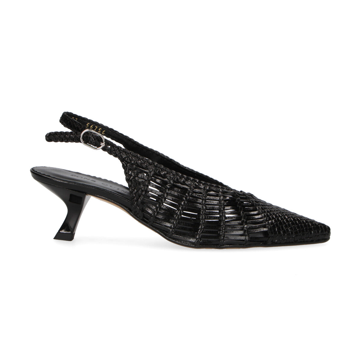 Pons Quintana chanel Carol intrecciato pelle nera