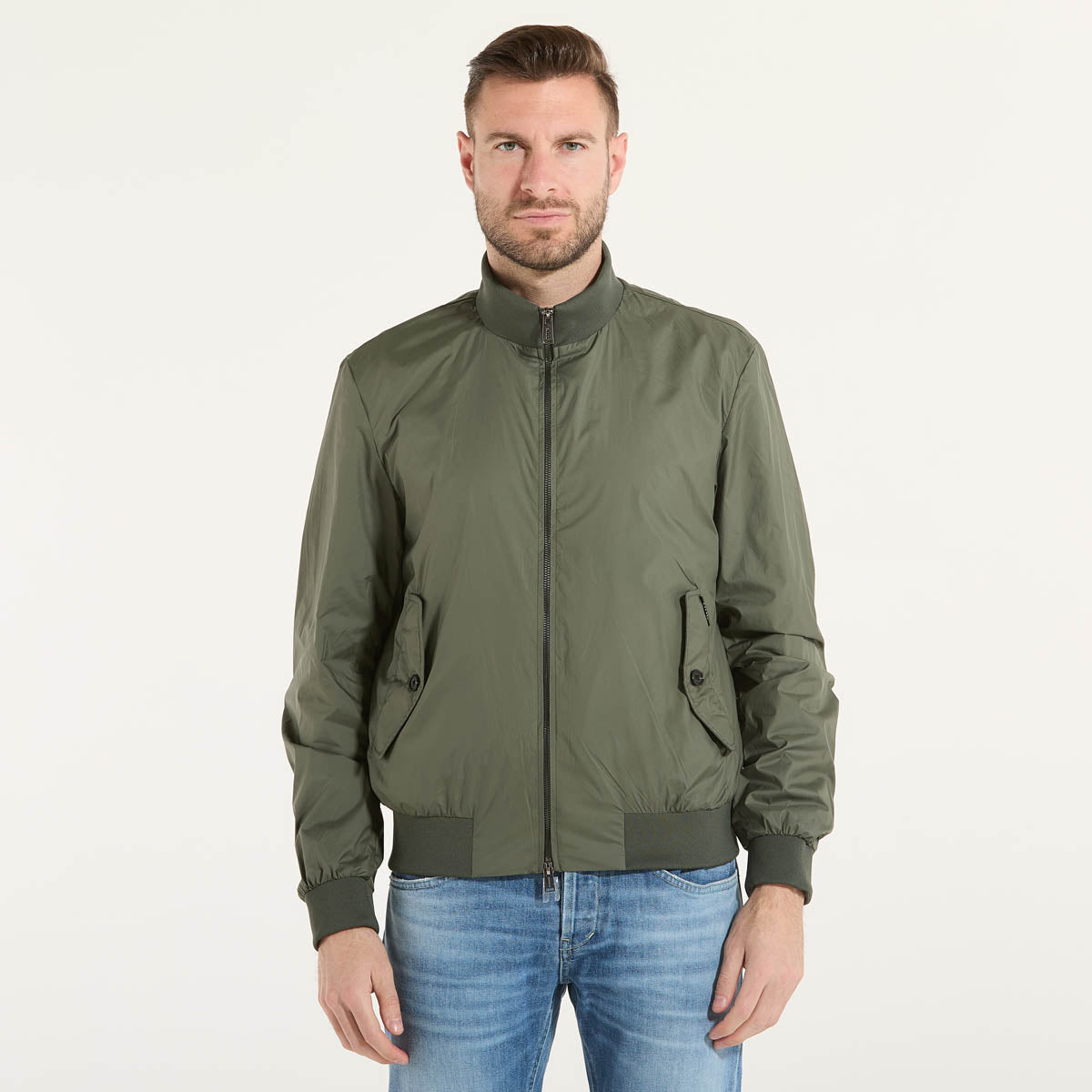 ADD giubbino leggero in tessuto verde militare