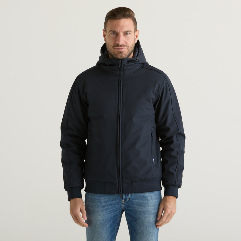 ADD giubbino corto con cappuccio blu