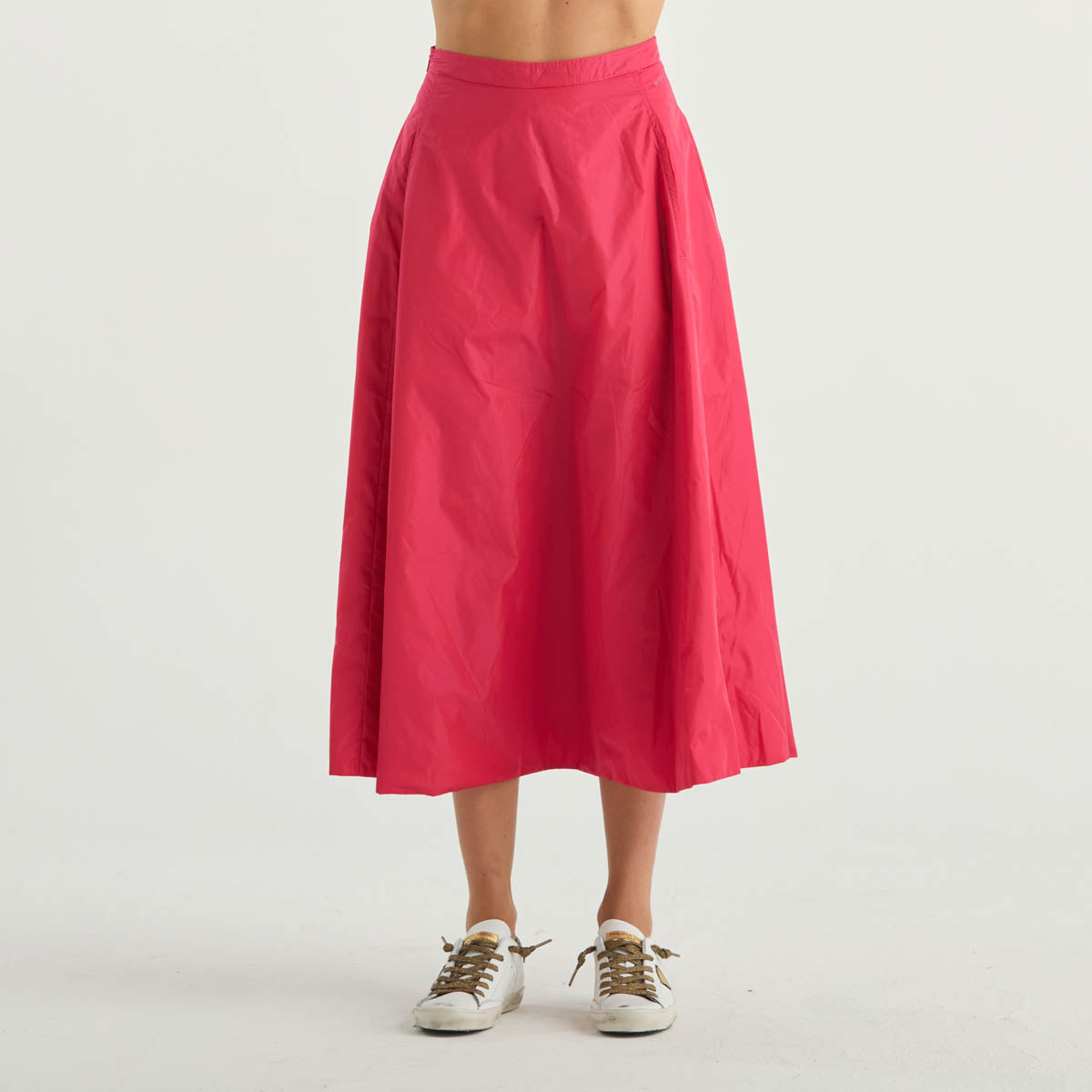 ADD gonna sotto al ginocchio in tessuto fuxia