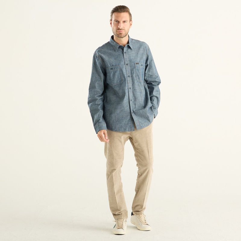 Filson camicia uomo Chambray CPO blu indaco