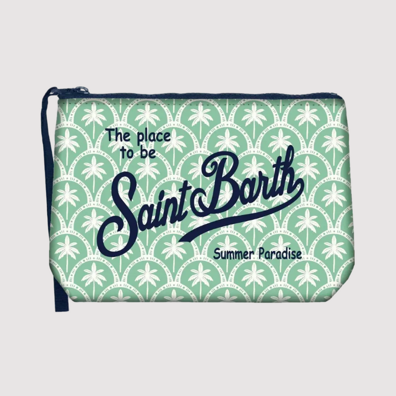 Mc2 Saint Barth pochette Wave Palm verde