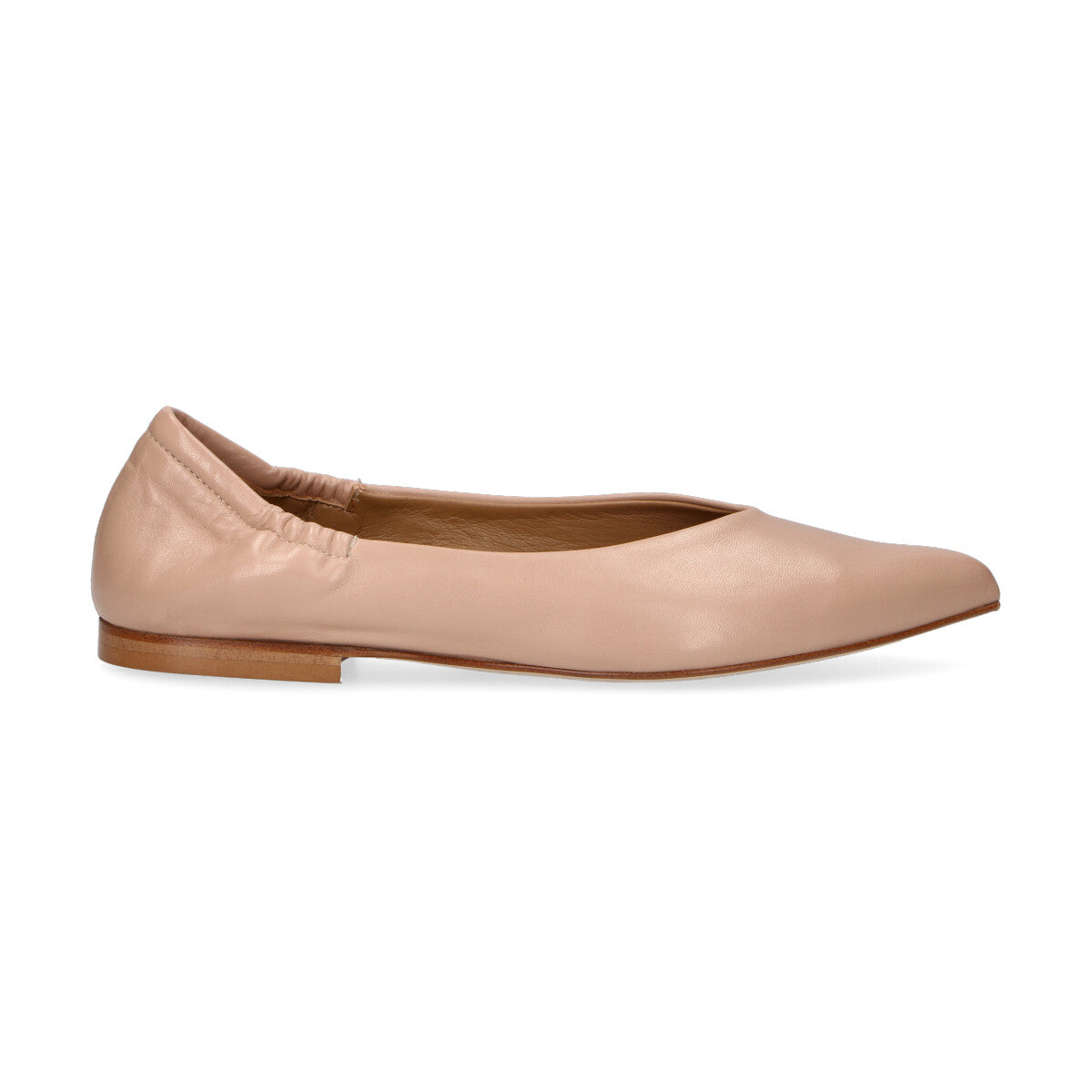 Anna F. ballerina in pelle beige