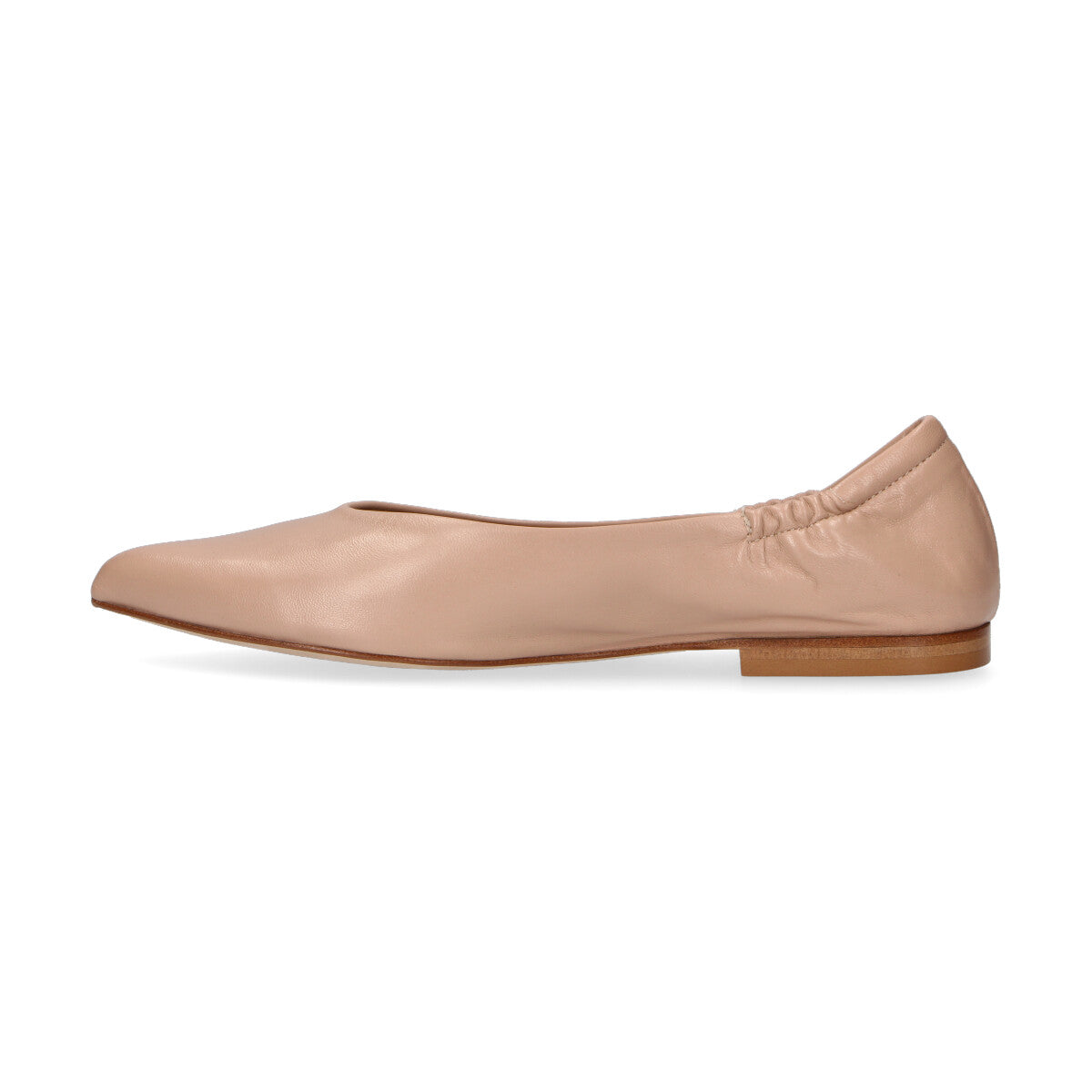 Anna F. ballerina in pelle beige