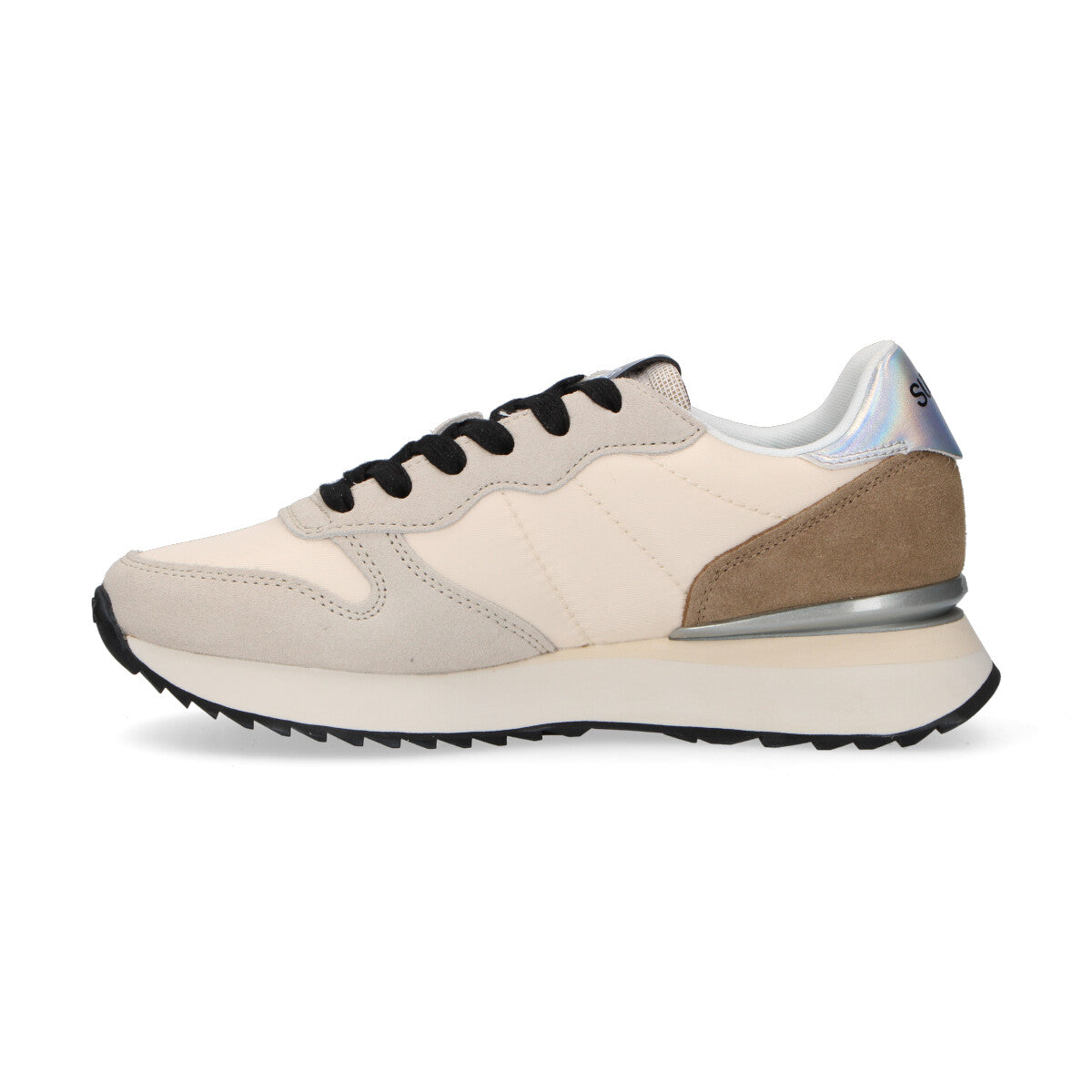 Sun68 sneaker Stargirl Strass in camoscio panna