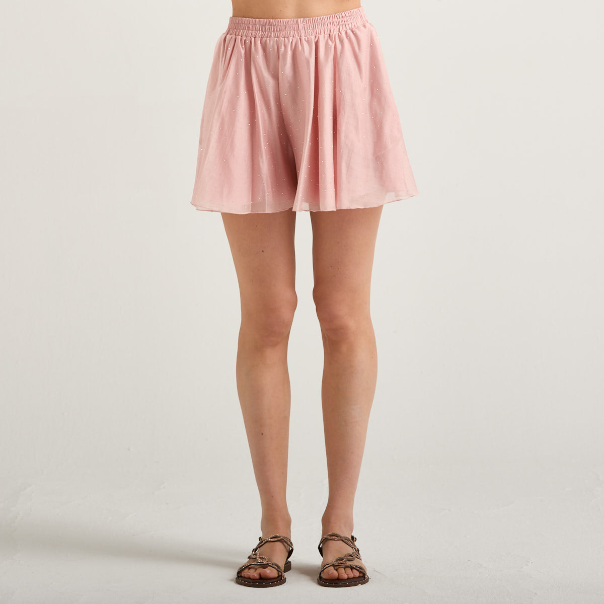 Actualee shorts leggeri in tessuto rosa