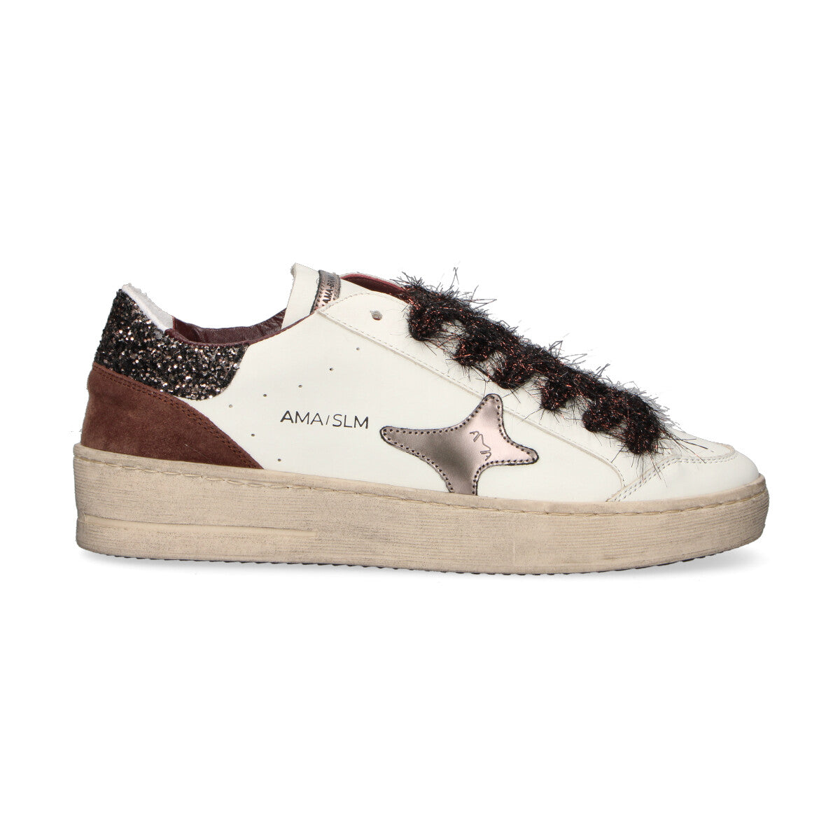 Ama Brand sneaker Slam in pelle bianca