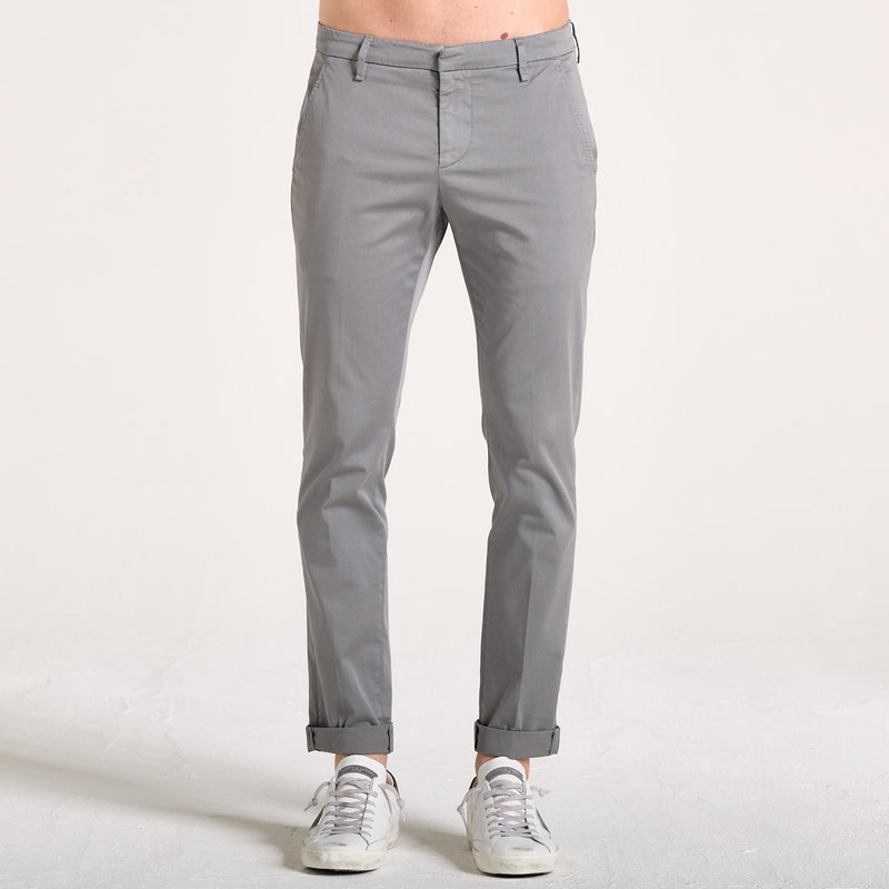 Dondup pantalone chino in tessuto grigio