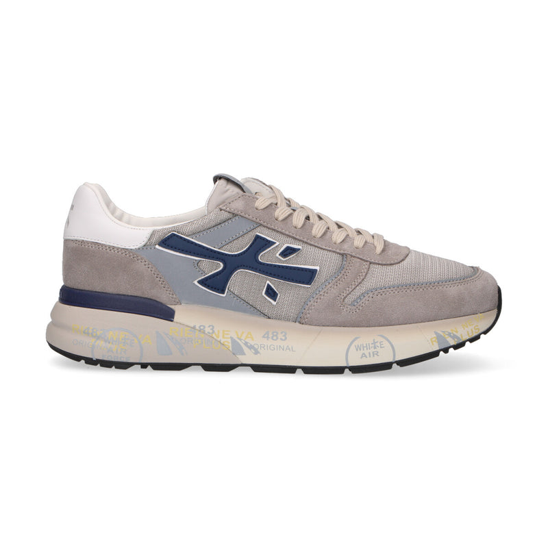 Premiata sneaker Mick in camoscio grigio