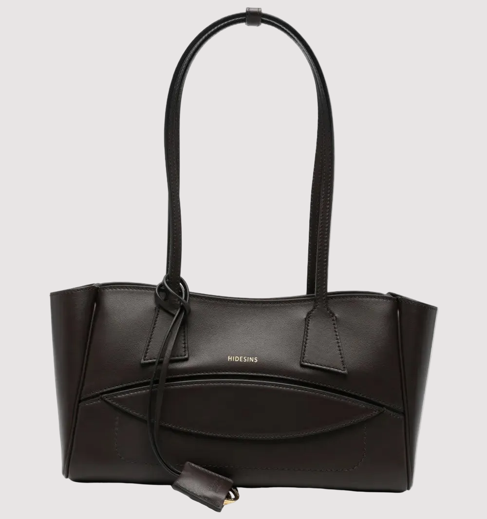 Hidesins borsa Shopper S Premiere in pelle testa di moro
