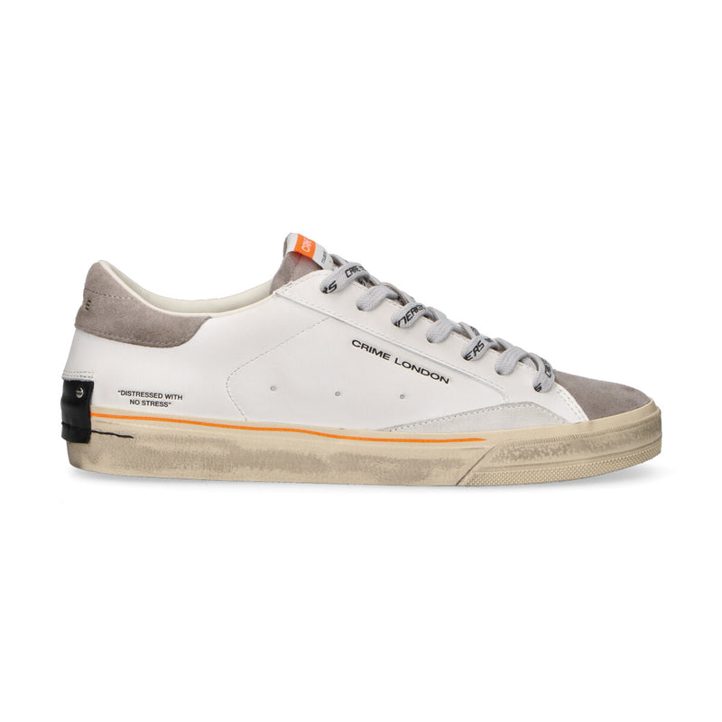 Crime London sneaker Distressed Moss Taupe